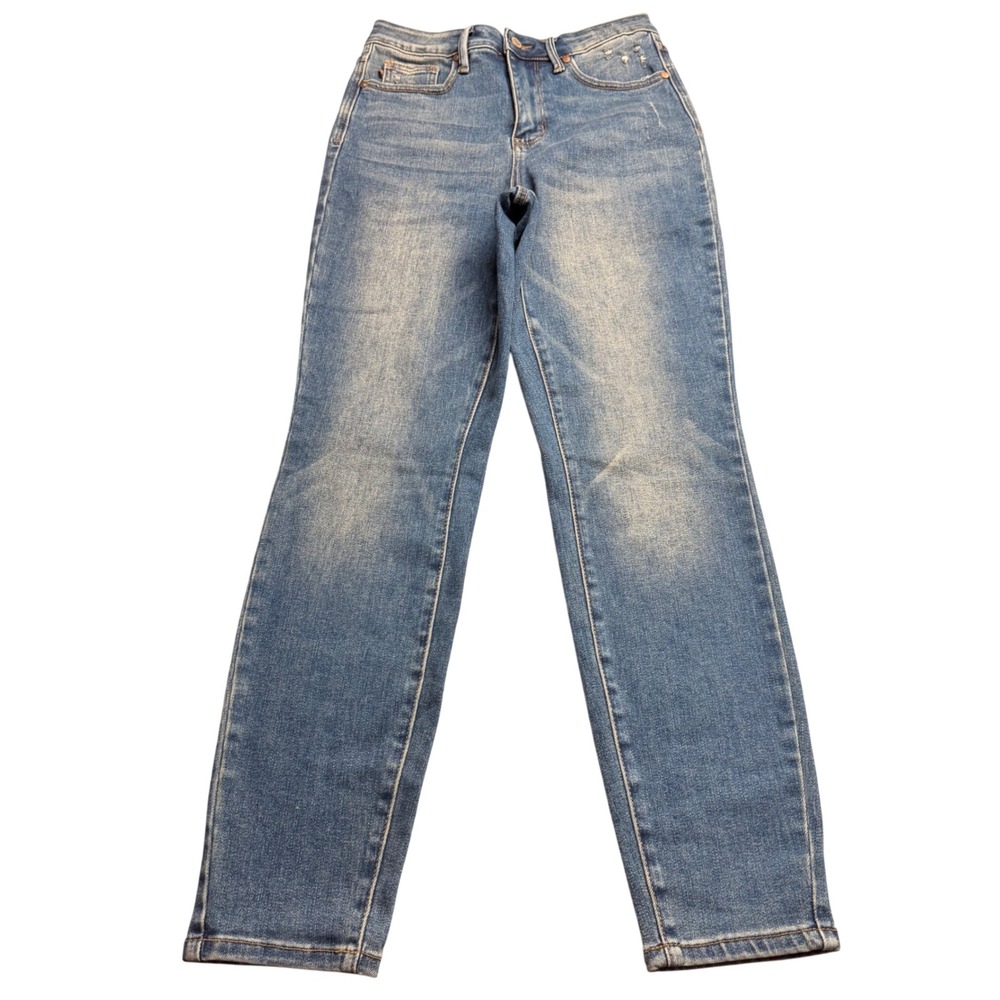Judy Blue Slim Fit High Rise Distressed Jeans Medium Wash Womens Size 5/27